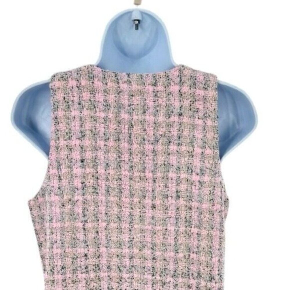 Pomander Place | NEW Peony Tweed Bianca Sleeveless Crewneck Mini Dress Size S - Picture 9 of 12